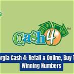 georgia lottery winning numbers cash 4